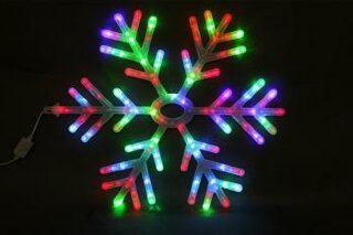 Снежинка светодиодная d=60см A-067 R/B, R/G