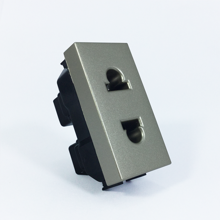 ABB Zenit Розетка б/з евроамериканский стандарт 1 мод Шампань NIE