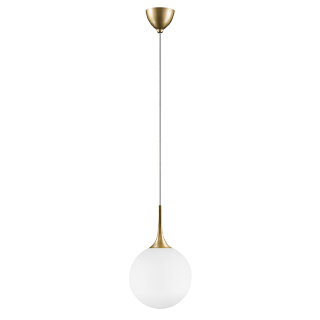 813032 Подвес GLOBO 1х40W E14 gold/white