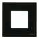 ABB Zenit Рамка 1-ая 2 мод. Стекло черное  NIE N2271 CN