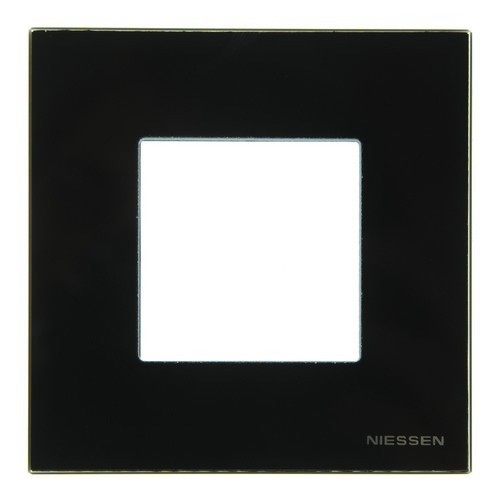 ABB Zenit Рамка 1-ая 2 мод. Стекло черное  NIE N2271 CN