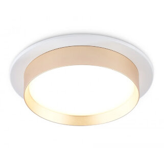 Светильник встраиваемый Ambrella TN5226 WH/GD  белый/золото GX53 12W