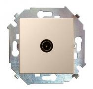 Розетка SIMON 15 TV одиноч. винтовой зажим, слоновая кость 1591475-031