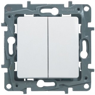 Legrand Etika Белый Переключатель 2-кл. авт. 672212