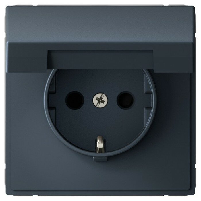 SE ArtGallery Грифель Розетка с/з, со шторками с крышкой 16А IP20 механизм SE GAL000746