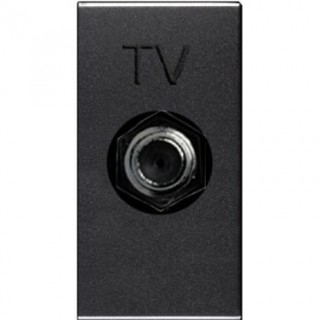 ABB Zenit Розетка TV одиночная 1-мод. Антрацит 2CLA215000N1801 (N2150 AN)