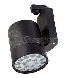 Светильник трековый SVETLON 18 LED*1W 3300K черный TR 4118