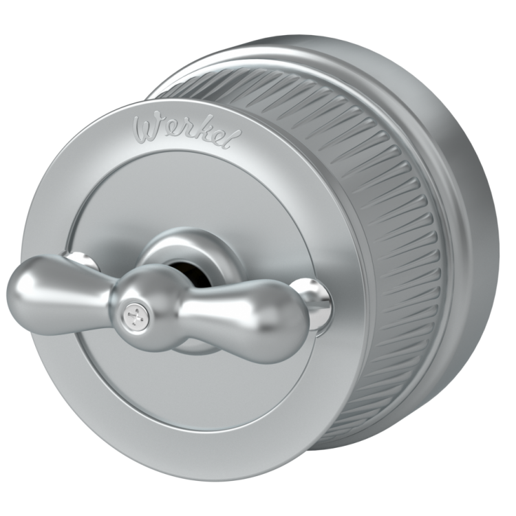 Werkel Ретро Выключатель двухклавишный на 4 положения W5720022 Матовый хром Ретро