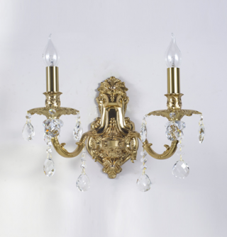 Бра AURA W42992P/2A E14 BRASS