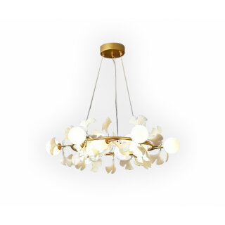 Люстра Аста золото d80 h150 G9 9*10W 07867-9A,33
