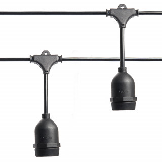 Гирлянда Белт-Лайт Feron CL50-13-1 Евро, 230V IP65 13м черный. на подвесах (не режем)