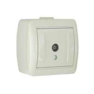 Розетка LEZARD NATA 710-0200-130 ТВ оконечная белый