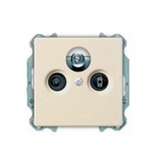 ABB Basic 55 Центральная плата  в кач-ве накл для ТВ-R розеток Слоновая кость