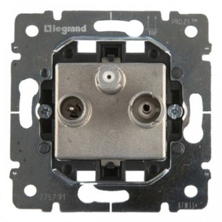 Legrand Galea Life Механизм розетки TV-FM-SAT звезда 1,5 dB 775789