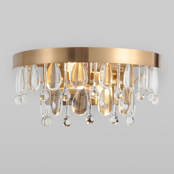 Бра хрустальное Eurosvet Sophie 60165/2 латунь