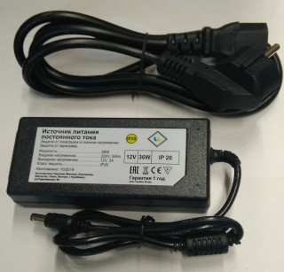 Блок питания ULA-36W-12V (MING) 409 + шнур