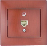 Розетка LEZARD компьютерная вишня  701-0601-139
