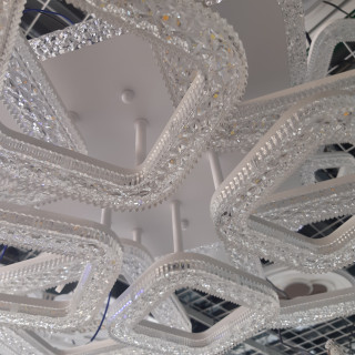 Люстра AURA 5785/4+4A Led WT