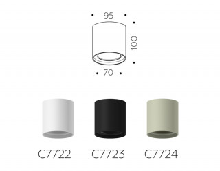 Корпус светильника накладной Ambrella Light DIY Spot C7723