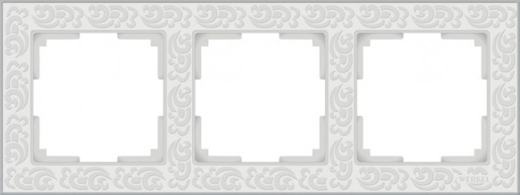 Werkel Floc Рамка 3 поста Белый WL05-Frame-03-white