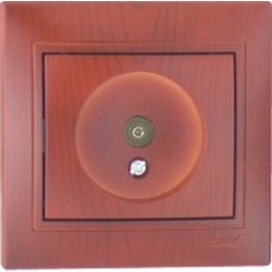 Розетка LEZARD NATA 710-0600-129 ТВ проходная вишня