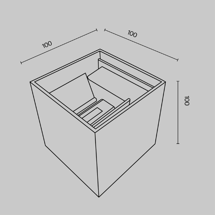 Уличный фонарь Maytoni (настенный) O572WL-L6B