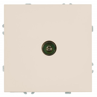 Розетка TV 1-местная (механизм) серия Эмили RST00-5108-08 кашемир, soft touch 75 Ом,5-862МГц