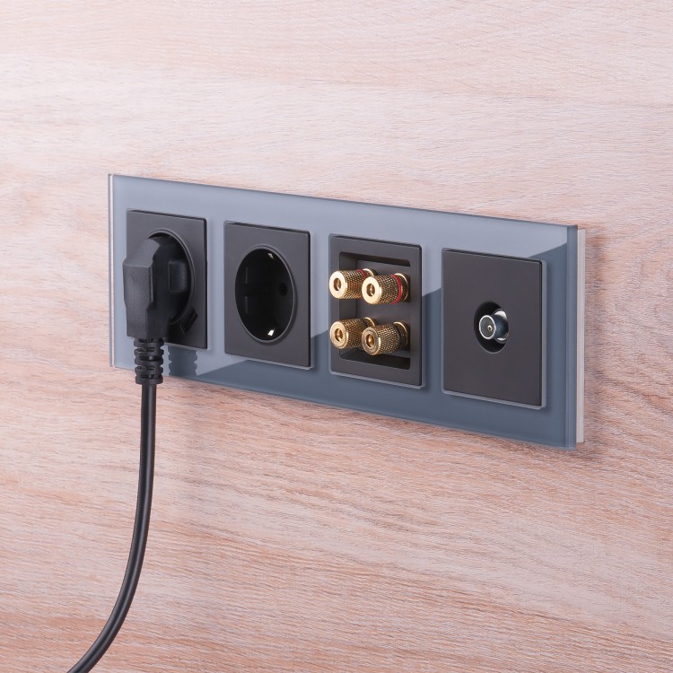 Werkel Розетка ТВ-оконечная Черный матовый W1183008 (WL08-TV)