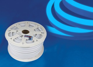 Гибкий NEON UNIEL ULS-N21-2835-120LED/m-8mm-IP67--220V-8W/m-50M-Blue