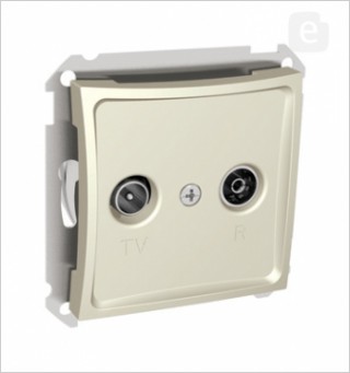 Розетка оконечная TV-R 8dB  WDE000297, крем (уп.10)