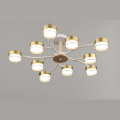 Люстра MS 1239/10 Оранж белый/золото GX53 max.9W