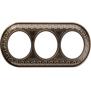 Рамка Werkel Retro 3-поста WL70-Frame-03 бронза