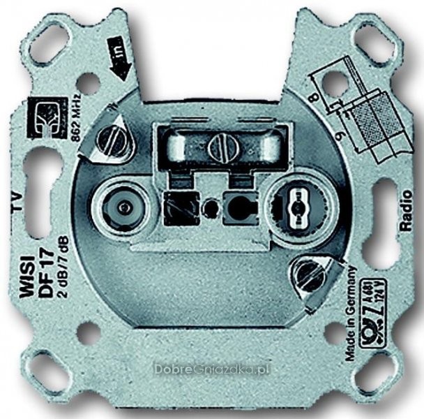 ABB Механизм розетки TV+FM оконечной