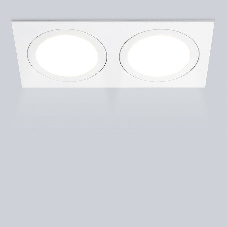 Светильник встраиваемый Ambrella TN51826/2 WH белый GX53/2 max 15W 215*110*39