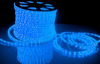 Дюралайт светодиод. LED-3WRL-13mm синий  100м