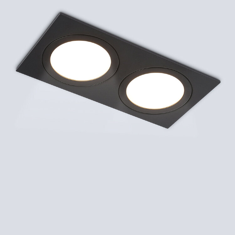 Светильник встраиваемый AmbrellaTN51827/2 BK черный GX53/2 max 15W 215*110*39