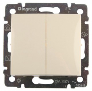 Legrand Valena Переключатель 2кл. кремовый 774308