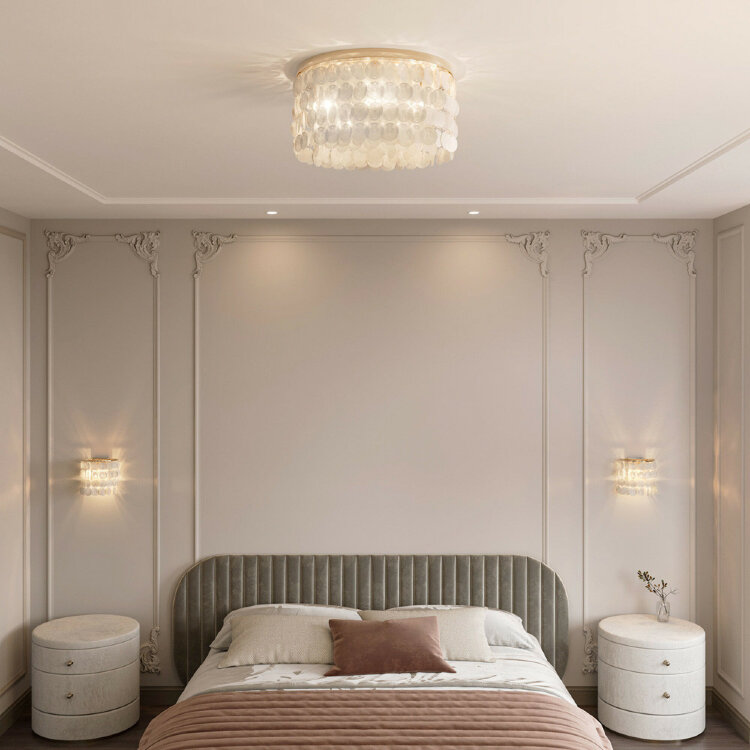 Люстра  Eurosvet  60084/5 латунь/перламутр