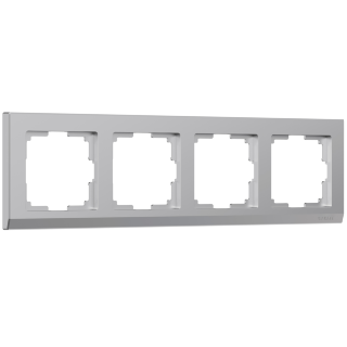 Werkel Stark Рамка 4 поста Серебряный W0041806 (WL04-Frame-04)