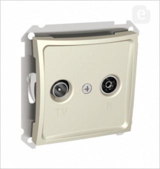 Розетка проходная TV-R 11dB  WDE000295, крем (уп.10)