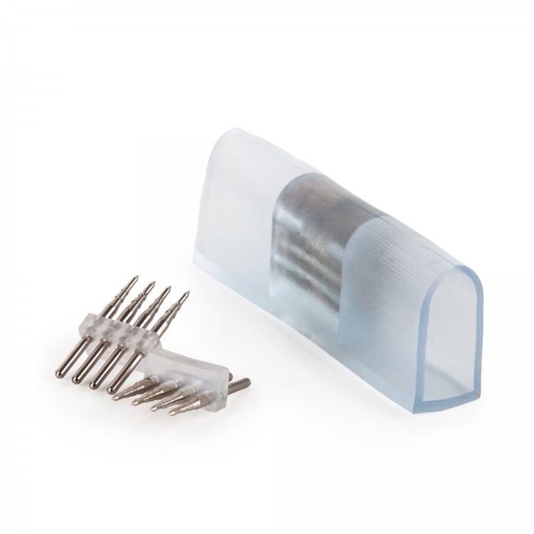 Соединитель-Переходник для одностороннего неона LS001 220V 5050 RGB