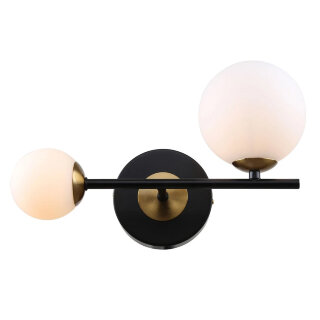 Бра AURA S7780-2W AB+BK