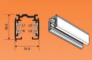 Шинопровод 3м Lival  XTS-4300-1 серебро