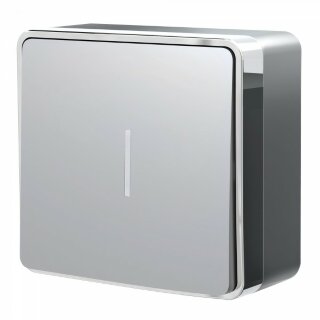 Werkel Gallant Выключатель 1-кл. с подсветкой  W5010106 серебряный