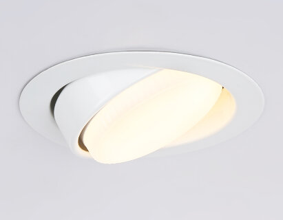 Светильник встраиваемый Ambrella G10122 WH белый GX53 max 12W D120*48
