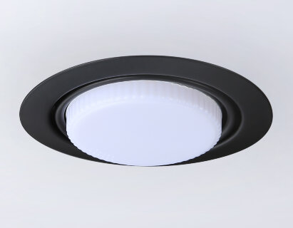 Светильник встраиваемый Ambrella G10123 BK черный GX53 max 12W D120*48