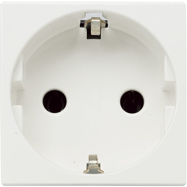 ABB Zenit Розетка 2P+E со шторками 2 мод. Белая 2CLA228800N1101 (N2288 BL)