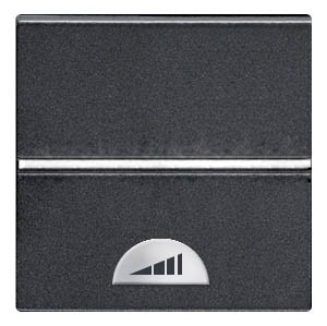 ABB Zenit Мех-м Niessen электр.нажимного светорегул. 60-500Вт, 2-модульнй Антрацит N2260.1 AN