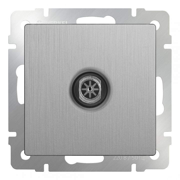 Werkel Розетка ТВ-оконечная Серебряный рифленый W1183009 (WL09-TV)