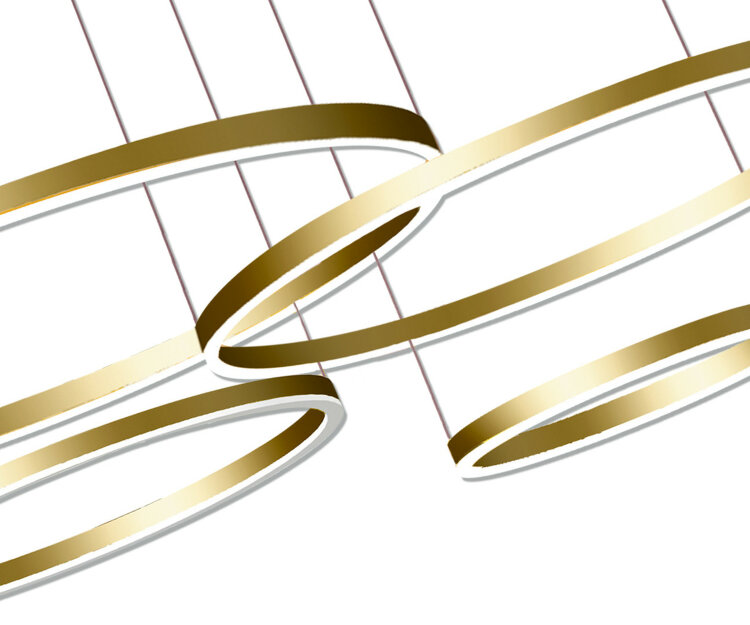 Подвес димм.Тор мат.золото 150*100 08204,33P(3000K)